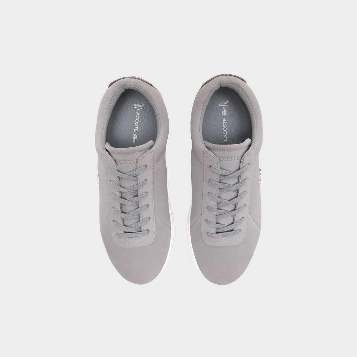 Grey Lacoste Court Set Leather