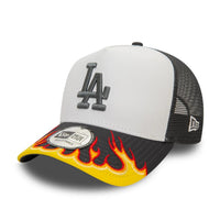 New Era Los Angeles Dodgers E-Frame MLB Flame White/Black Trucker Cap