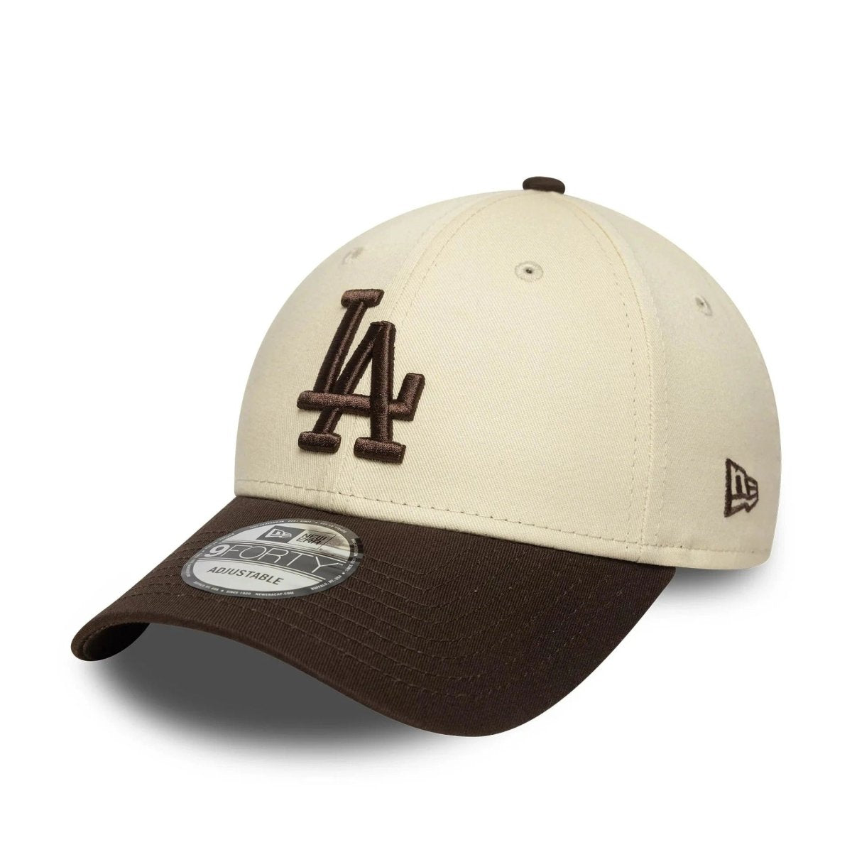 New Era LA Dodgers MLB Sidepatch Cream 9FORTY Adjustable Cap