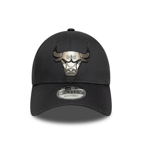 New Era Chicago Bulls NBA Metallic Anthracite Grey 9FORTY Cap