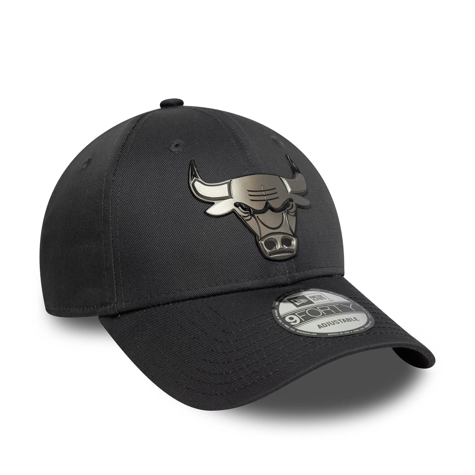 New Era Chicago Bulls NBA Metallic Anthracite Grey 9FORTY Cap