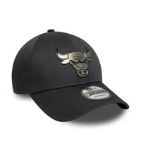 New Era Chicago Bulls NBA Metallic Anthracite Grey 9FORTY Cap