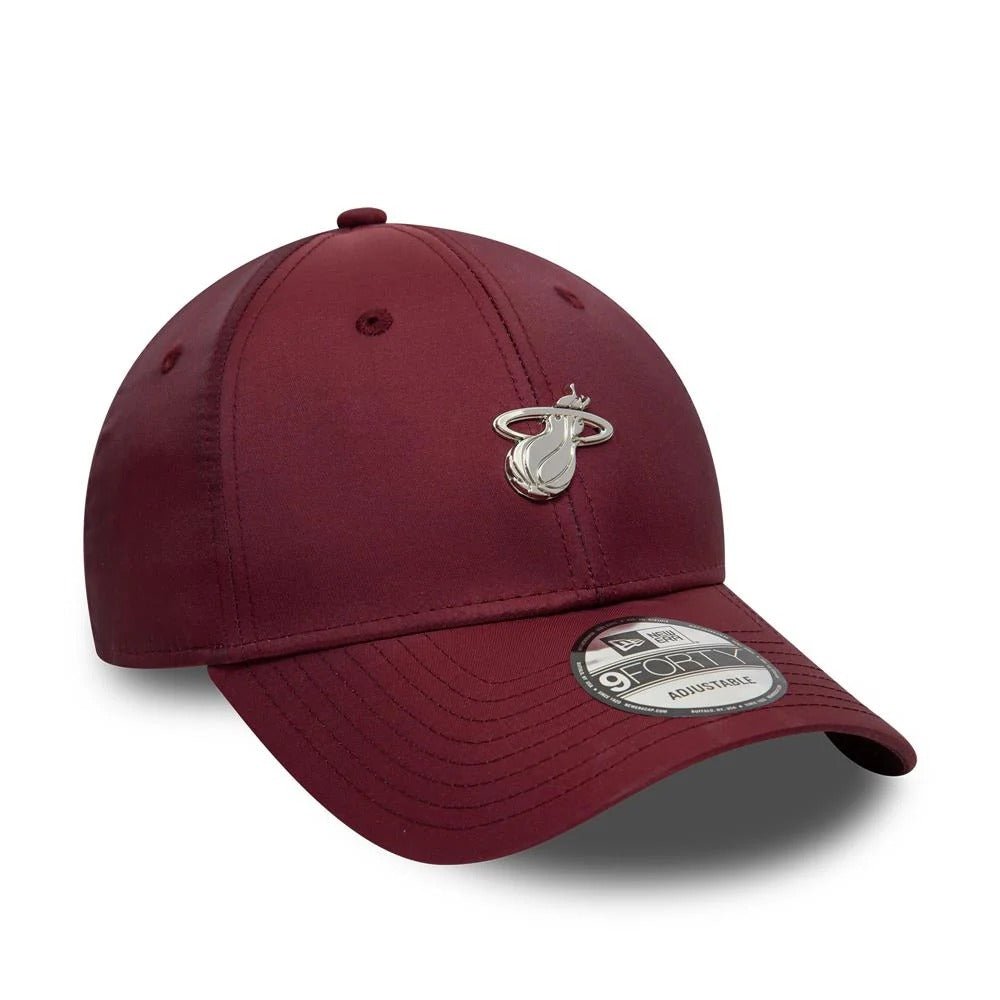 New Era Miami Heat 9FORTY NBA Tech Dark Red Cap