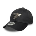 New Era Chicago Bulls NBA Metallic Anthracite Grey 9FORTY Cap