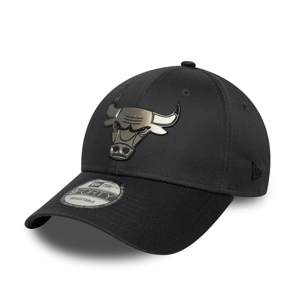New Era Chicago Bulls NBA Metallic Anthracite Grey 9FORTY Cap