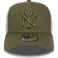New Era New York Yankees MLB League Essential Green 9FORTY E-Frame Trucker Cap