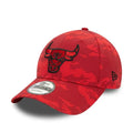 New Era 9FORTY Chicago Bulls Tonal Camo  Red Cap