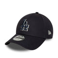 New Era LA Dodgers MLB Team Outline Dark Navy 9FORTY Adjustable Cap