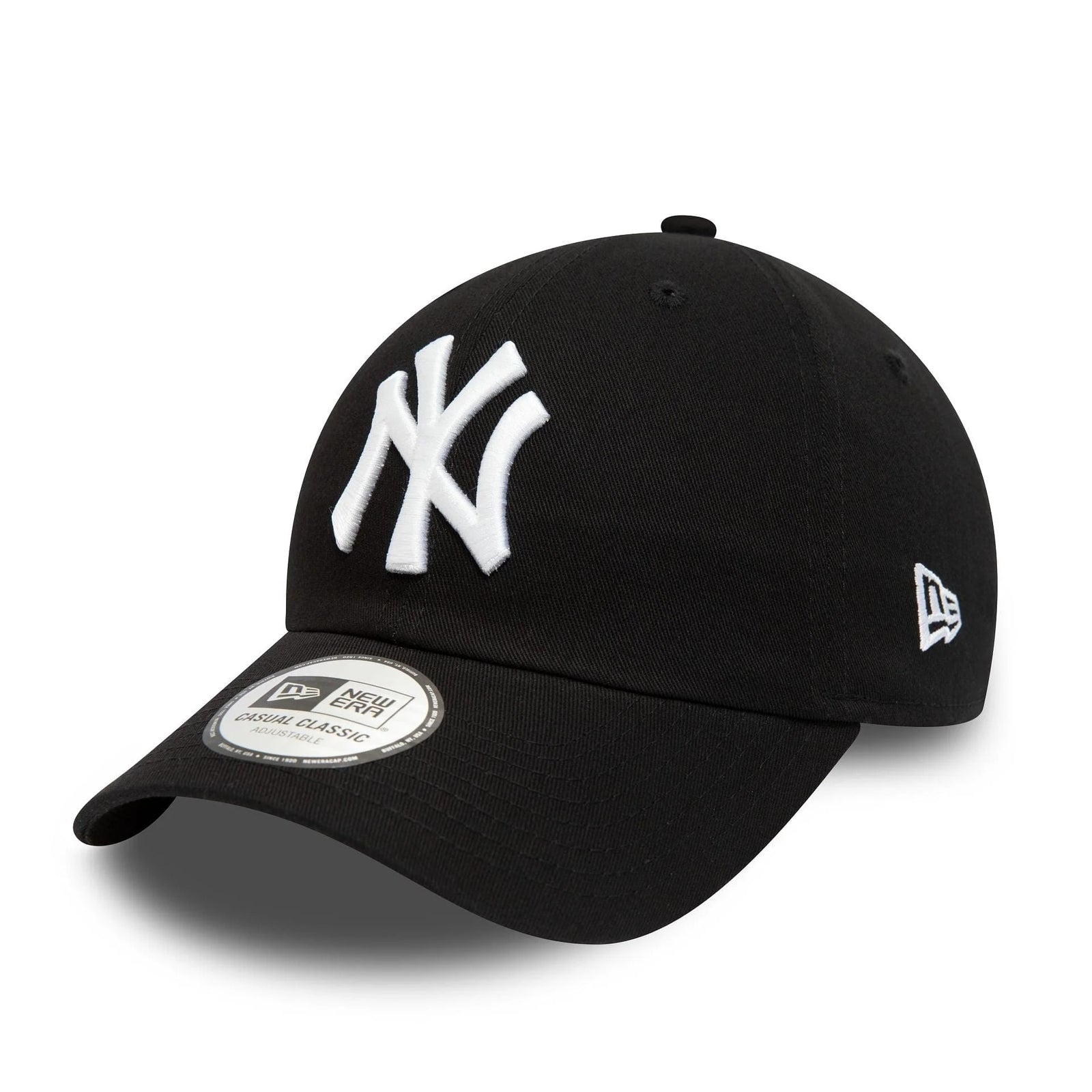 New Era New York Yankees League Essential White On Black 9TWENTY Adjustable Cap