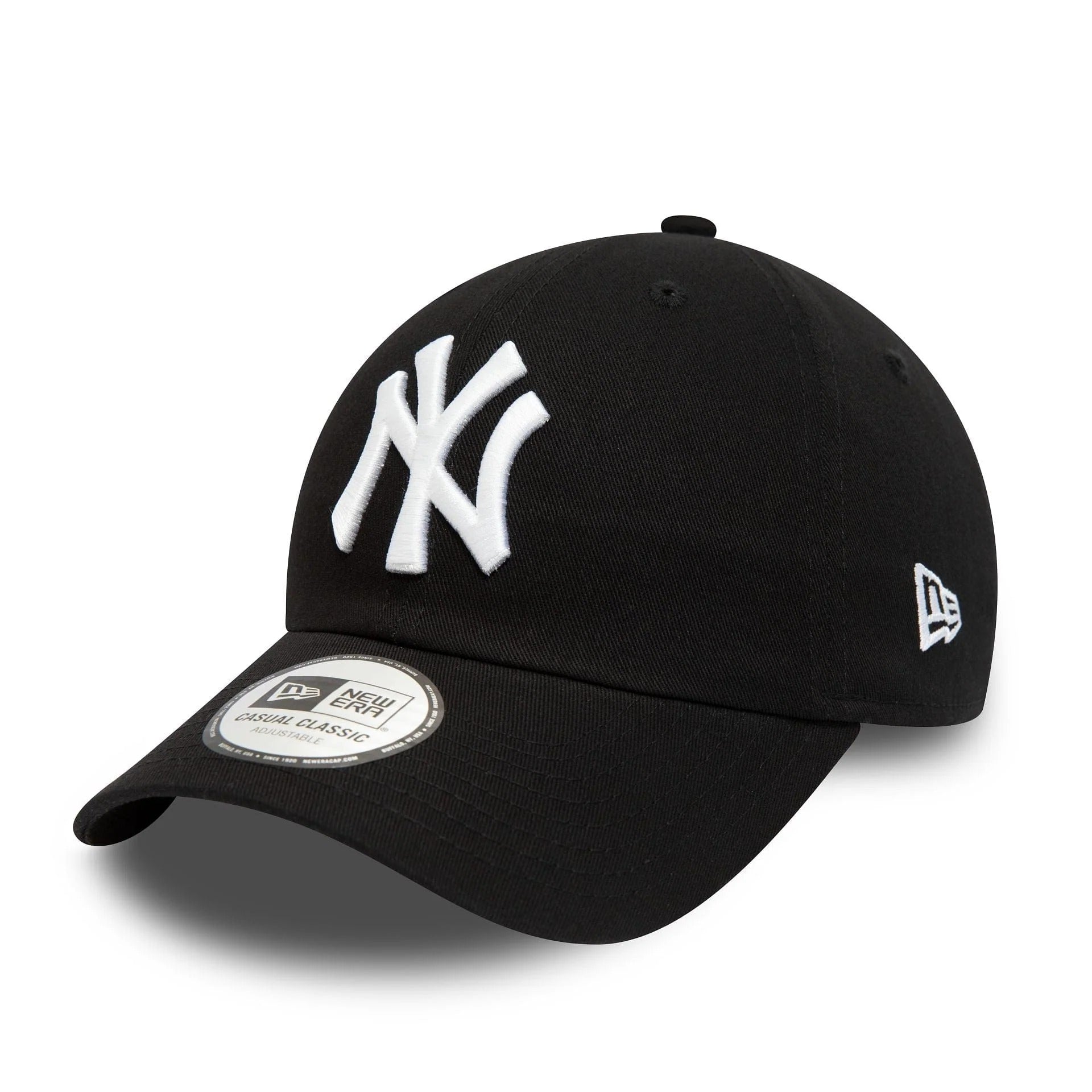 New Era New York Yankees League Essential White On Black 9TWENTY Adjustable Cap