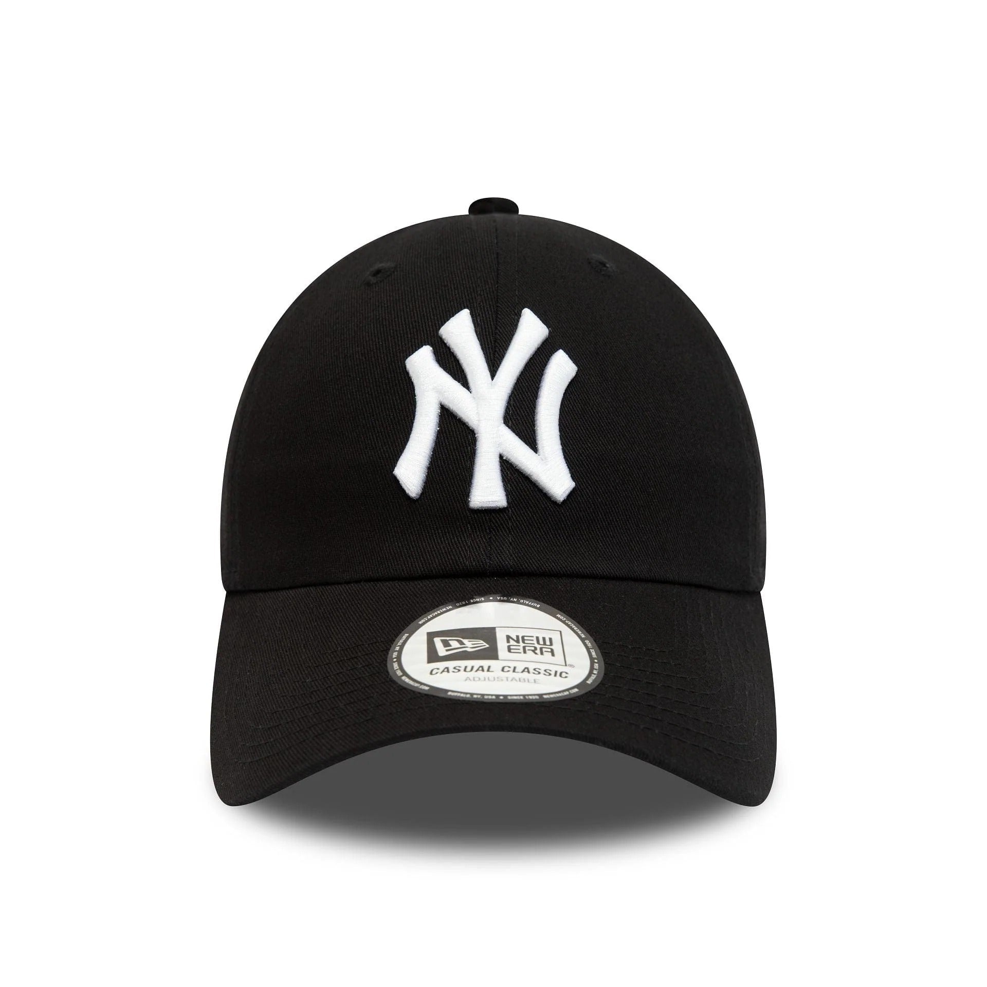 New Era New York Yankees League Essential White On Black 9TWENTY Adjustable Cap
