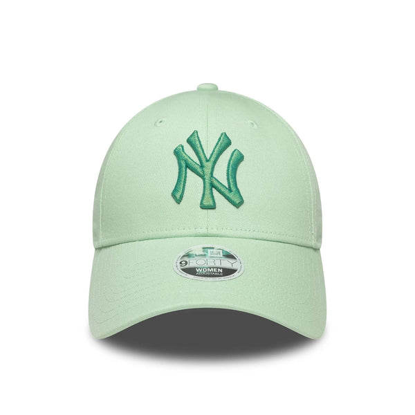 New Era New York Yankees Womens Metallic Pastel Green 9FORTY Adjustable Cap