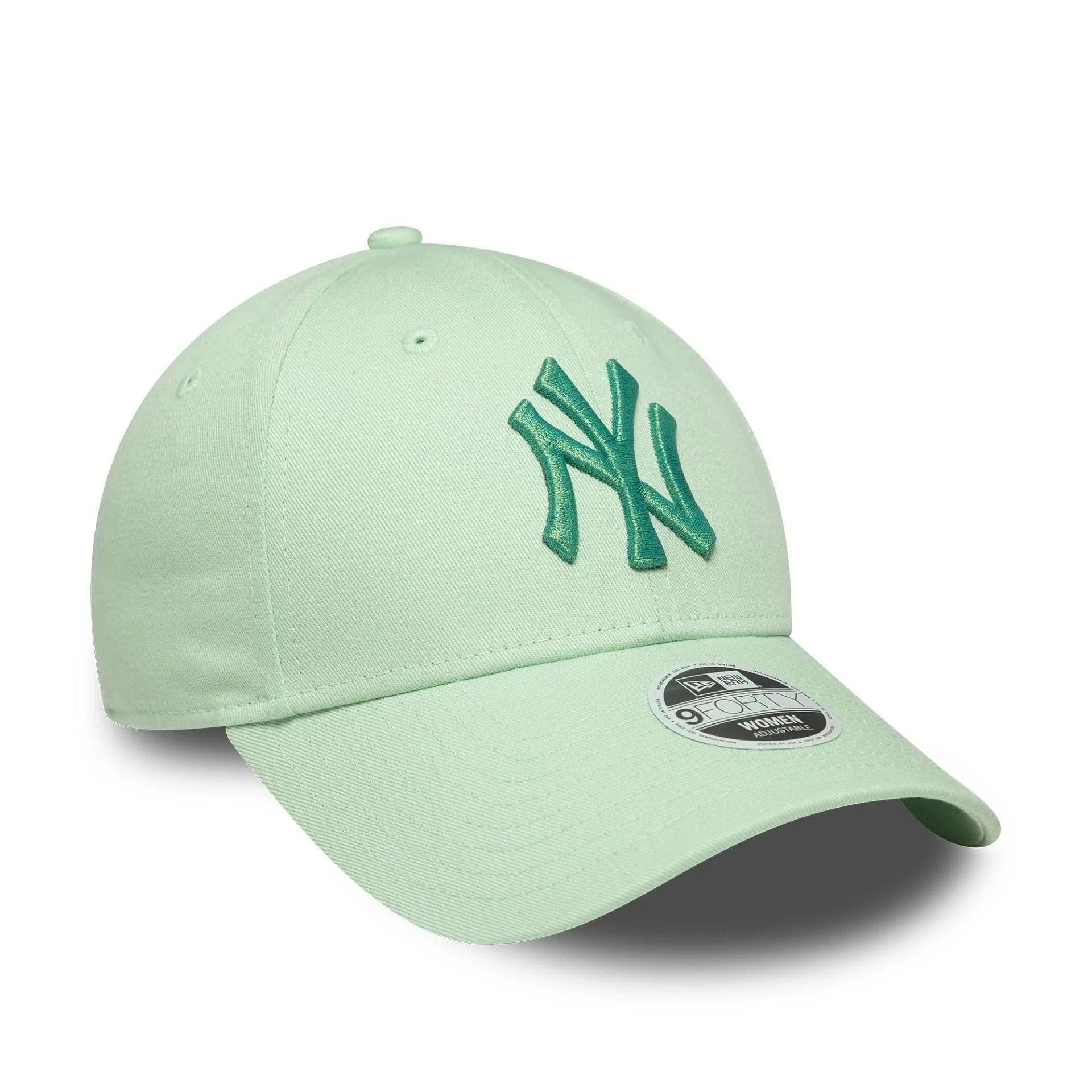 New Era New York Yankees Womens Metallic Pastel Green 9FORTY Adjustable Cap