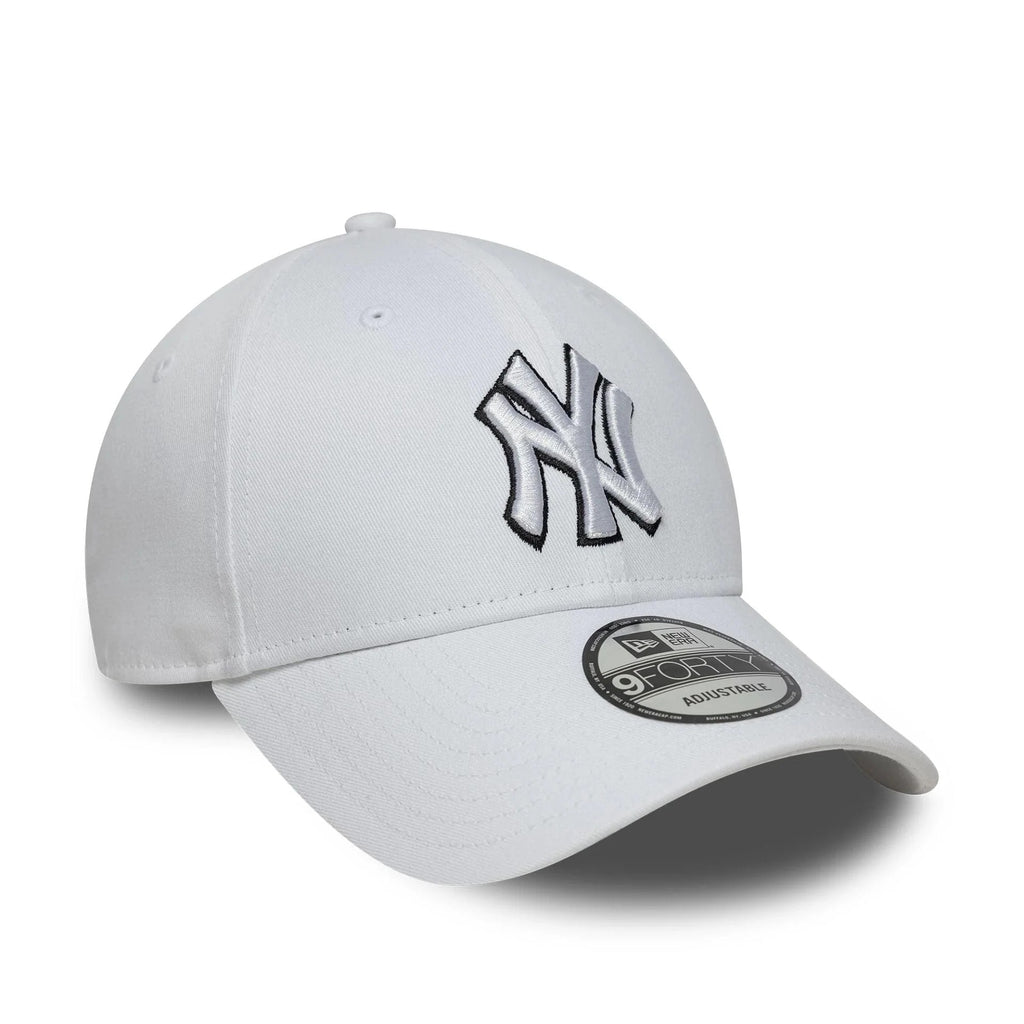 New Era New York Yankees MLB Outline White 9FORTY Adjustable Cap