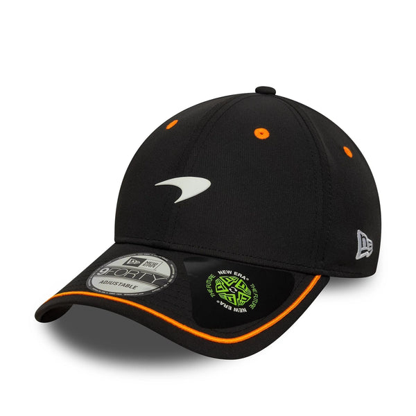 New Era Recycled McLaren Racing Pop Black 9FORTY M-Crown Adjustable Cap