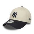 New Era New York Yankees Youth MLB Colour Block Cream 9FORTY Adjustable Cap