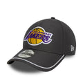 New Era LA Lakers NBA Piping Dark Grey 9FORTY Adjustable Cap