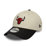 New Era Chicago Bulls NBA Colour Block Cream 9FORTY Adjustable Cap