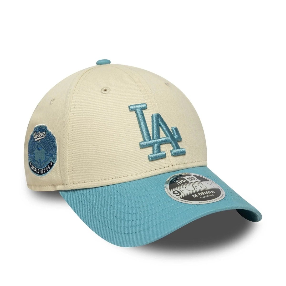 New Era LA Dodgers MLB Colour Block Cream 9FORTY M-Crown Adjustable Cap