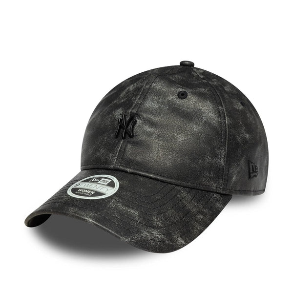 New Era New York Yankees Womens MLB Worn PU Black 9TWENTY Adjustable Cap