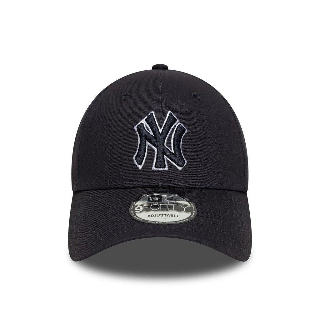 New Era New York Yankees MLB Outline Navy 9FORTY Adjustable Cap