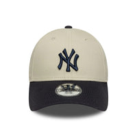 New Era New York Yankees Youth MLB Colour Block Cream 9FORTY Adjustable Cap