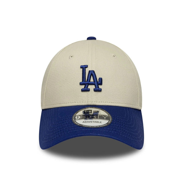 New Era LA Dodgers MLB Colour Block Cream 9FORTY Adjustable Cap