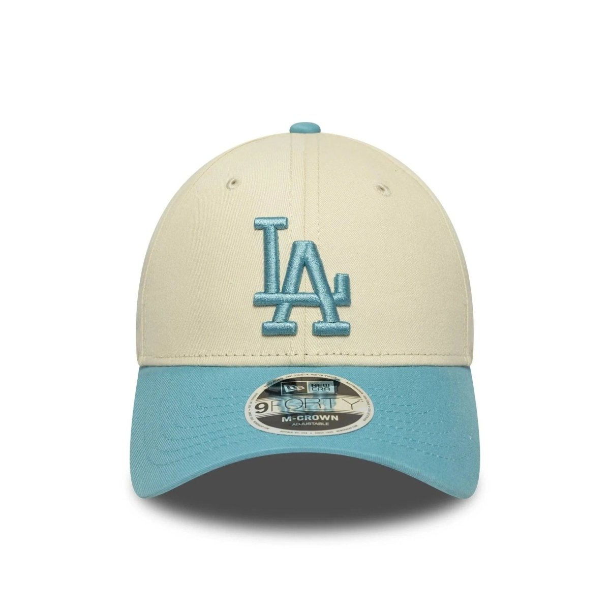 New Era LA Dodgers MLB Colour Block Cream 9FORTY M-Crown Adjustable Cap