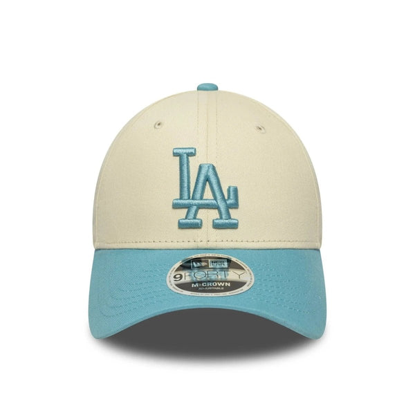 New Era LA Dodgers MLB Colour Block Cream 9FORTY M-Crown Adjustable Cap