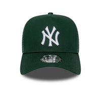 New Era New York Yankees MLB League Essential Dark Green 9FORTY A-Frame Trucker Adjustable Cap