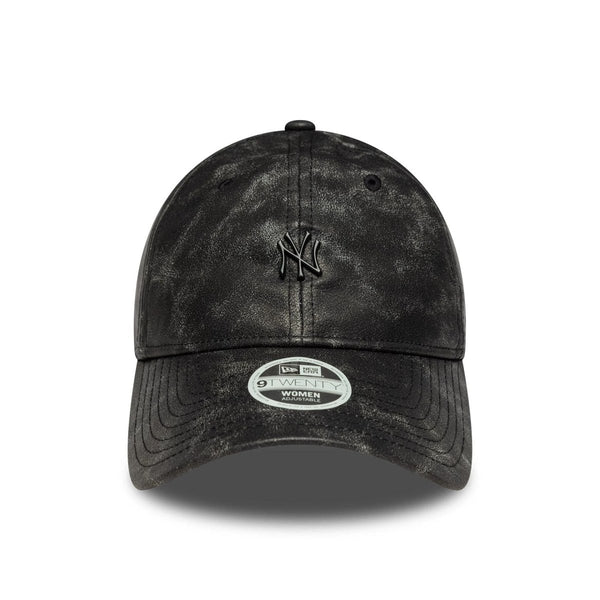 New Era New York Yankees Womens MLB Worn PU Black 9TWENTY Adjustable Cap