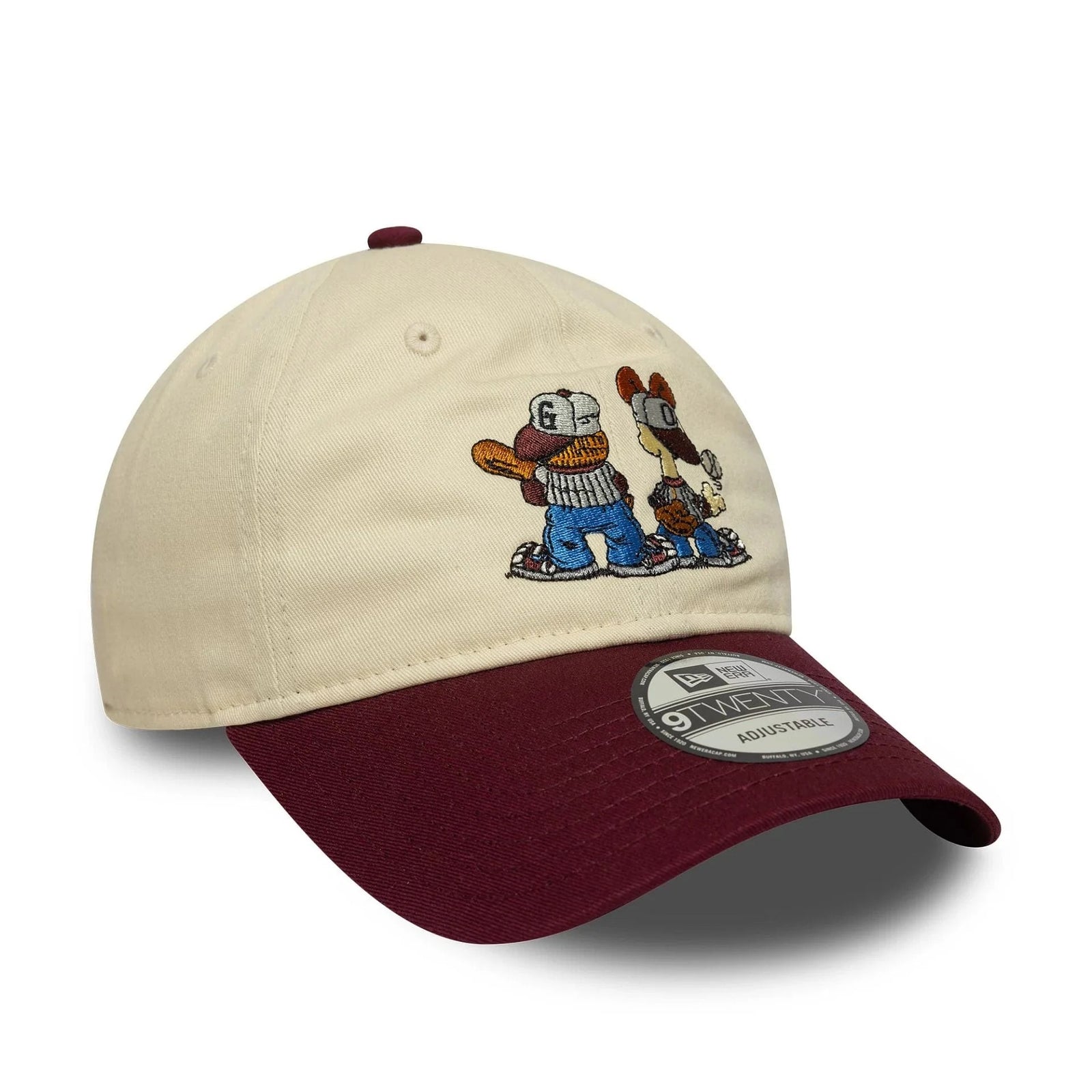 New Era Garfield Baseball Nickelodeon Cream 9TWENTY Adjustable Cap
