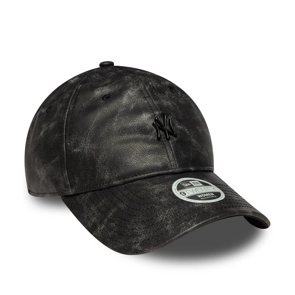 New Era New York Yankees Womens MLB Worn PU Black 9TWENTY Adjustable Cap