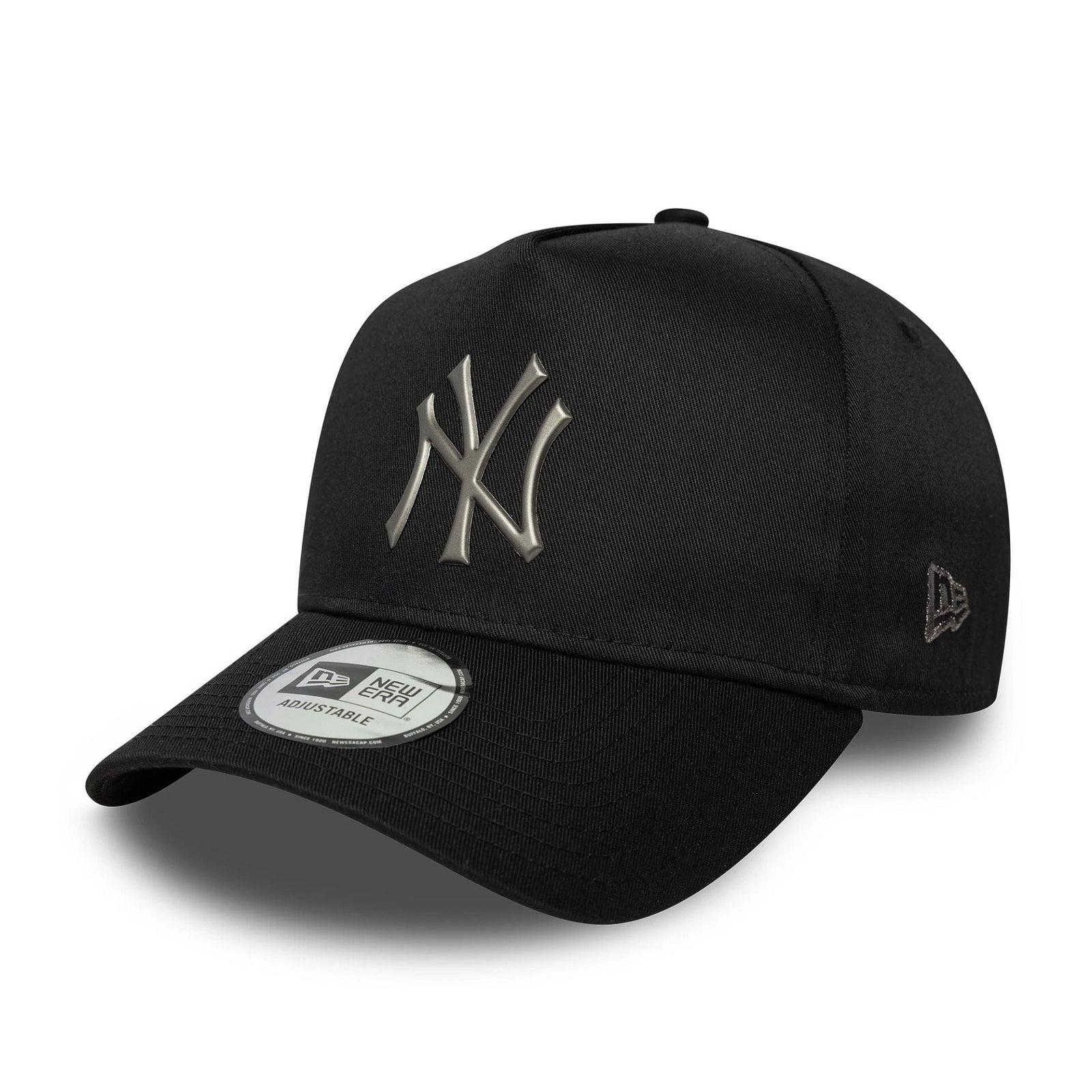New Era New York Yankees MLB Metallic Black 9FORTY E-Frame Cap
