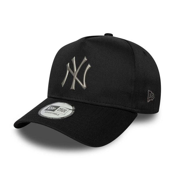 New Era New York Yankees MLB Metallic Black 9FORTY E-Frame Cap