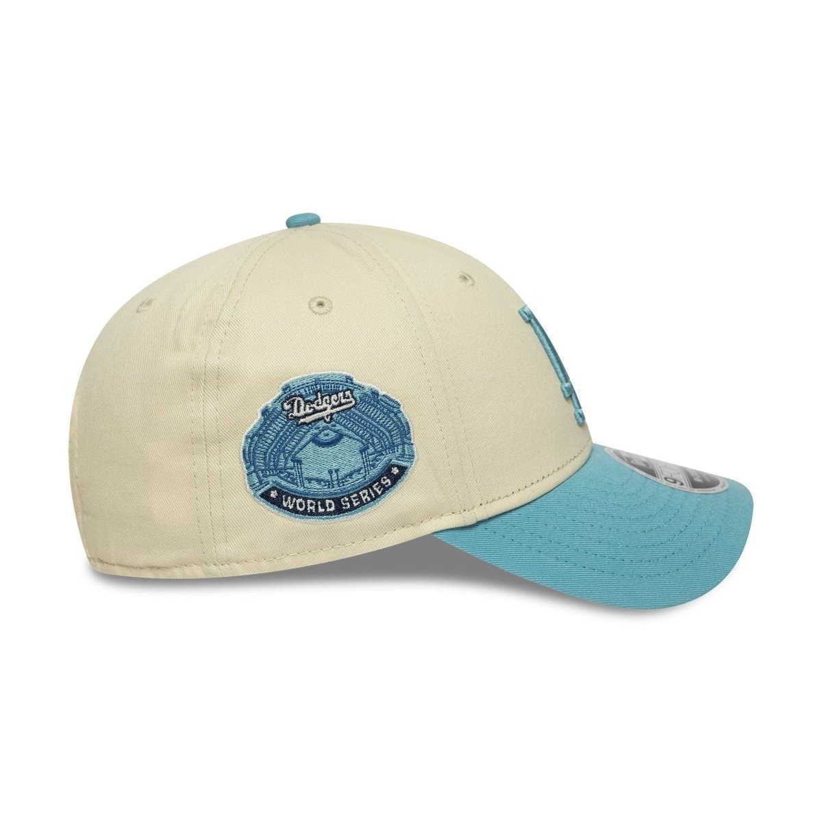 New Era LA Dodgers MLB Colour Block Cream 9FORTY M-Crown Adjustable Cap
