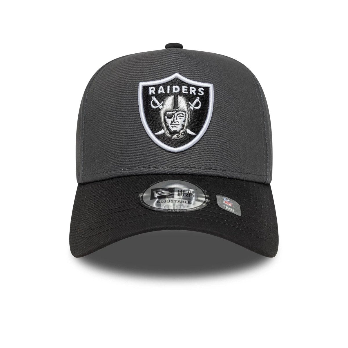 New Era Las Vegas Raiders NFL Charcoal 9FORTY E-Frame Adjustable Cap