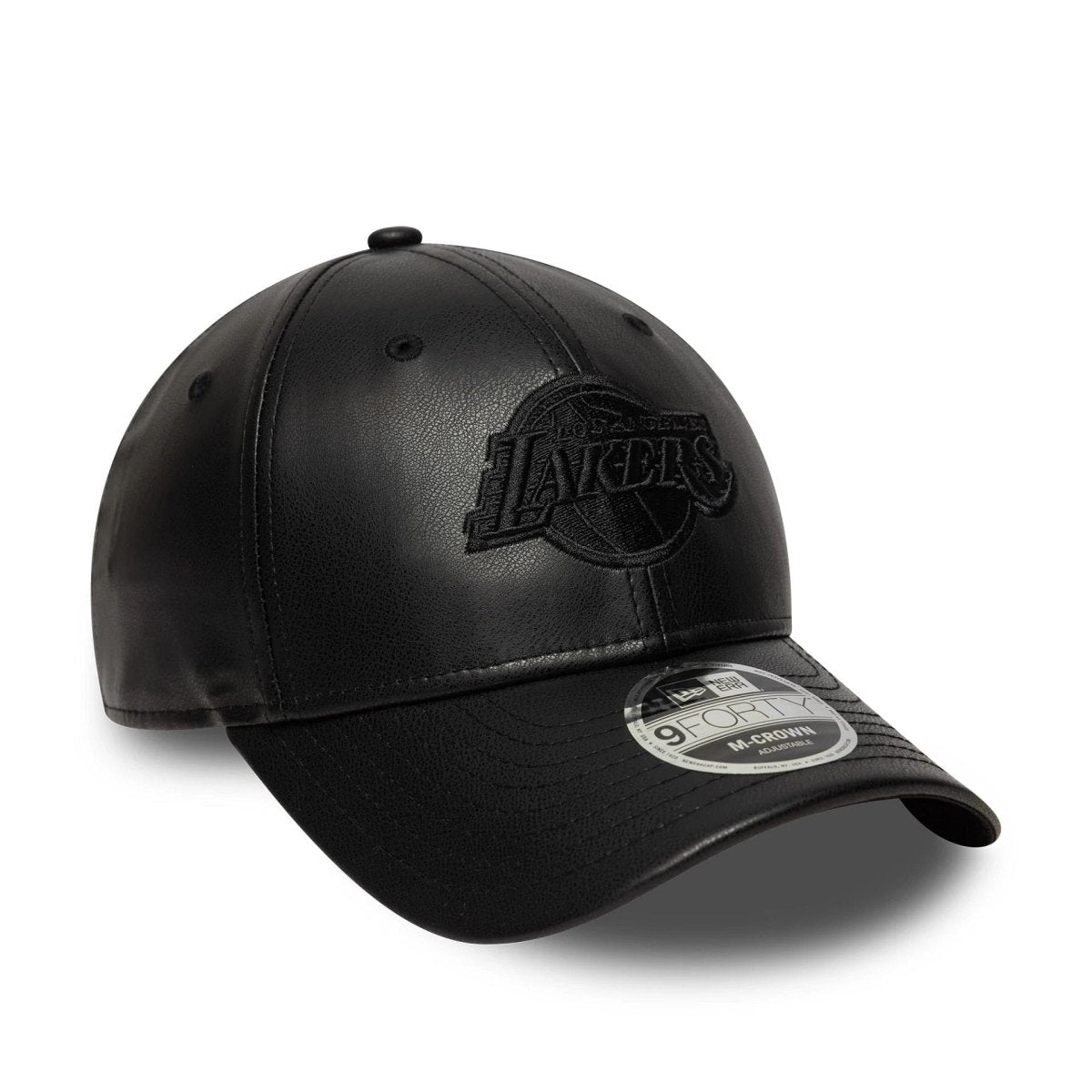 New Era LA Lakers NBA PU Black 9FORTY M-Crown Adjustable Cap