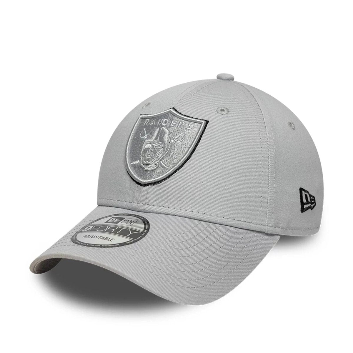 New Era Las Vegas Raiders NFL Team Outline Grey 9FORTY Adjustable Cap