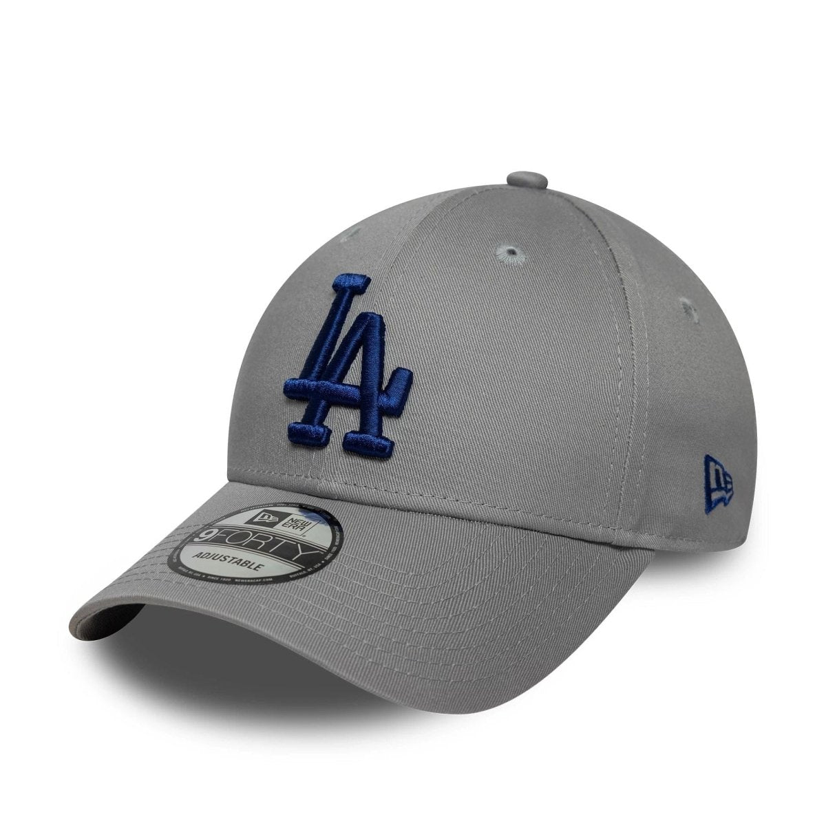 New Era LA Dodgers MLB Side Patch Grey 9FORTY Adjustable Cap
