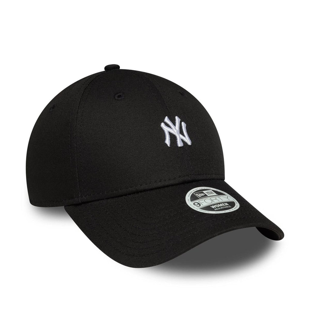 New Era New York Yankees Womens MLB Mini Logo Black 9FORTY Adjustable Cap