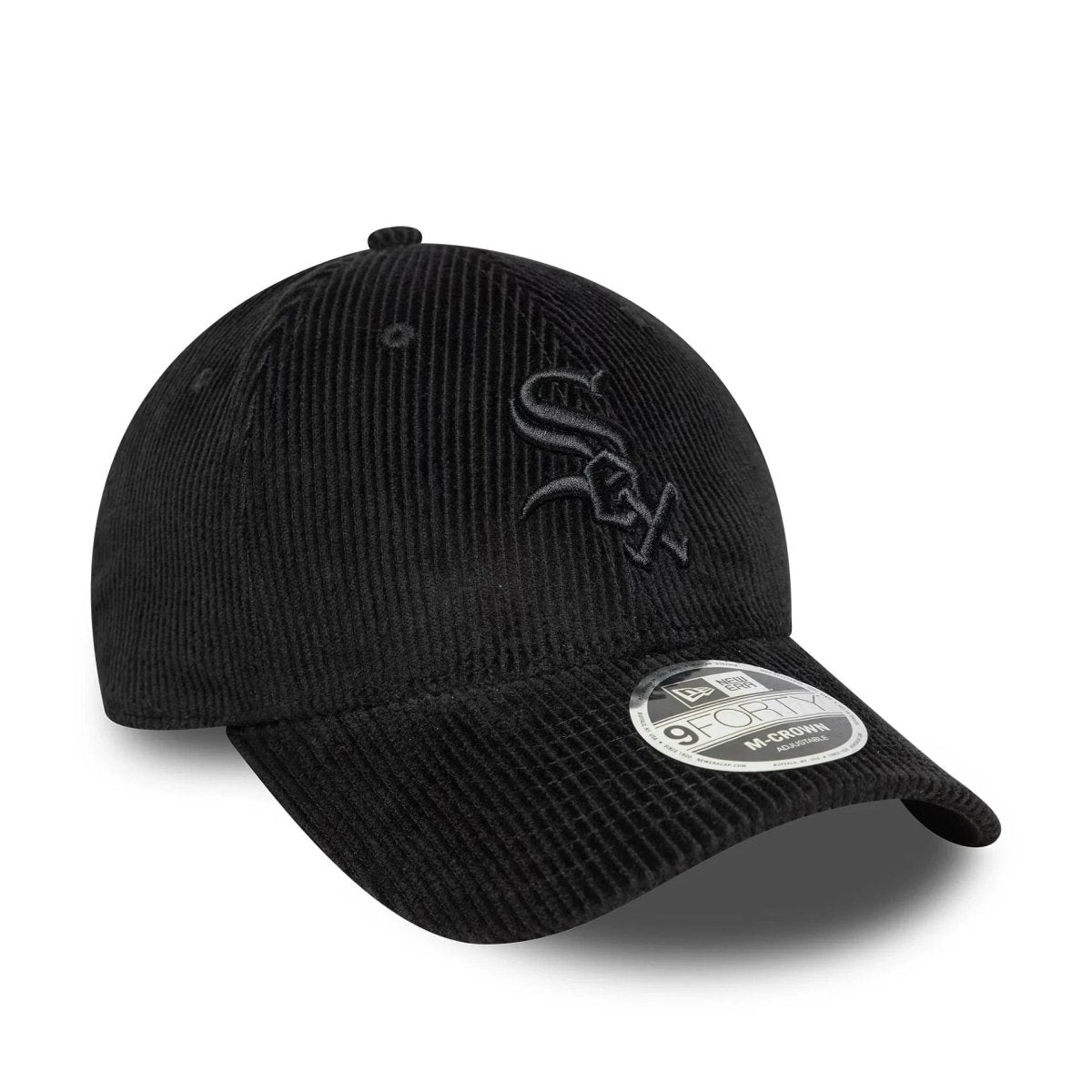 New Era Chicago White Sox MLB Cord Black 9FORTY M-Crown Adjustable Cap