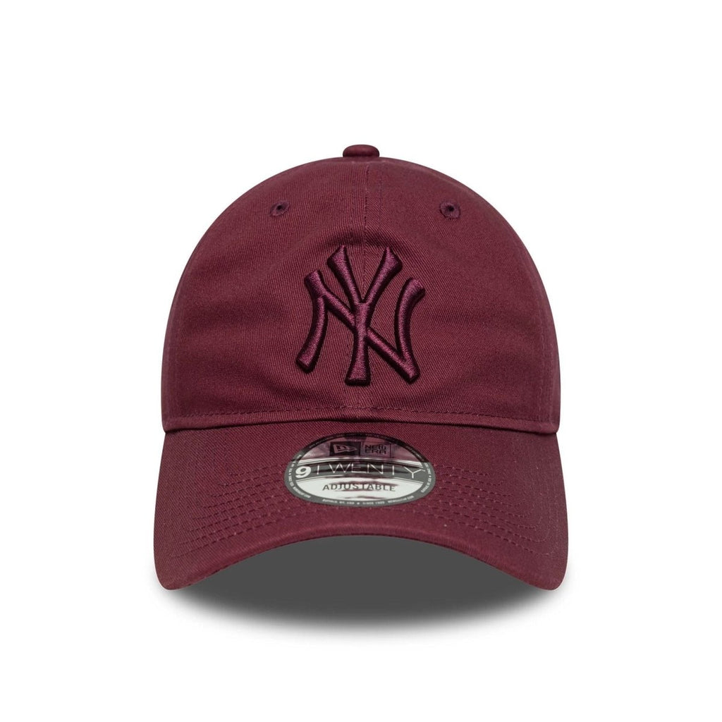 New Era New York Yankees MLB League Essential Dark Red 9TWENTY Adjustable Cap