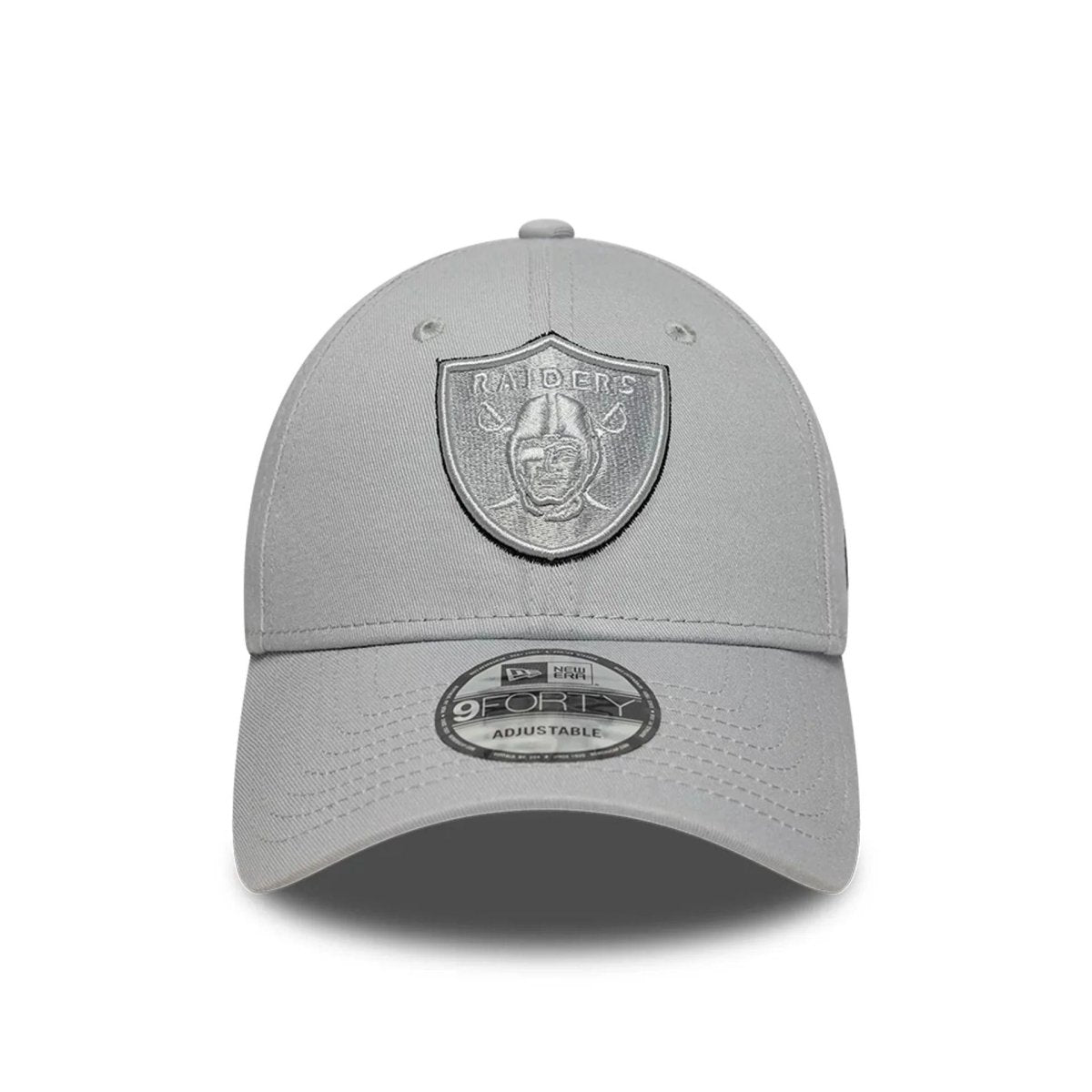 New Era Las Vegas Raiders NFL Team Outline Grey 9FORTY Adjustable Cap