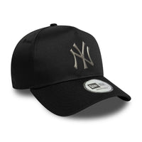 New Era New York Yankees MLB Metallic Black 9FORTY E-Frame Cap