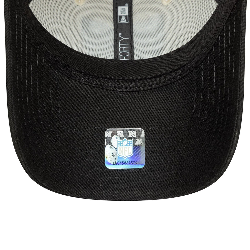 New Era Las Vegas Raiders NFL Wordmark Cream 9FORTY Adjustable Cap