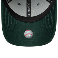 New Era LA Dodgers MLB Visor Script Dark Green 9FORTY Adjustable Cap