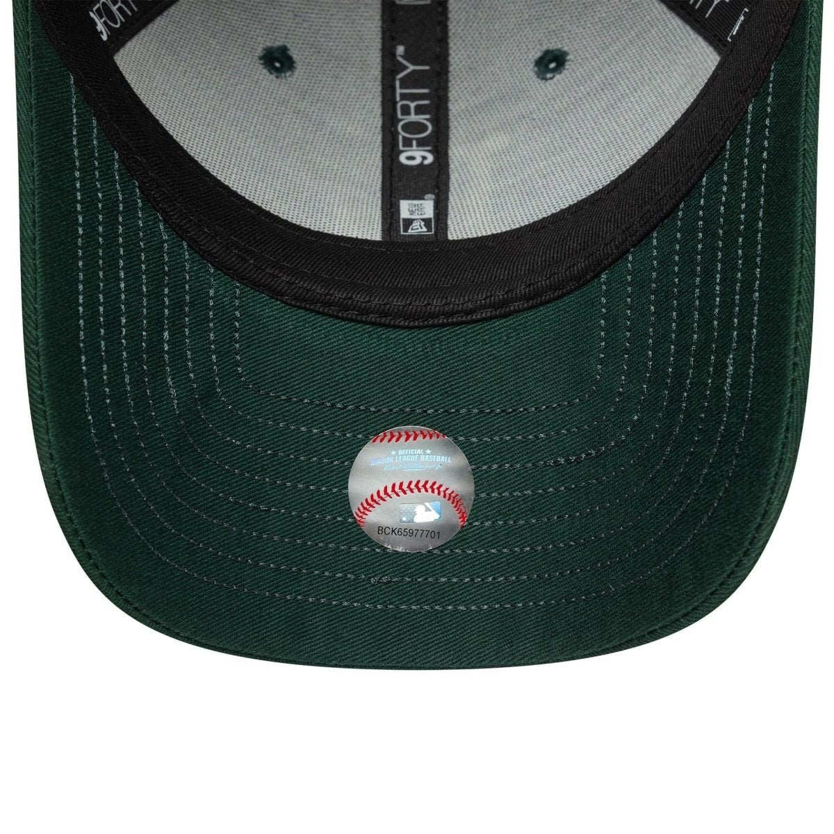 New Era LA Dodgers MLB Visor Script Dark Green 9FORTY Adjustable Cap