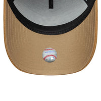 New Era New York Yankees MLB Suede Visor Black 9FORTY E-Frame Adjustable Cap