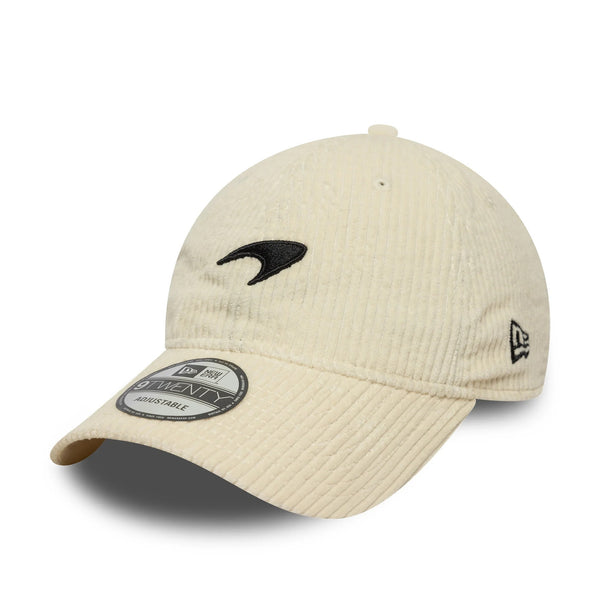 New Era McLaren Racing F1 Cord 9Twenty Cap Chrome White